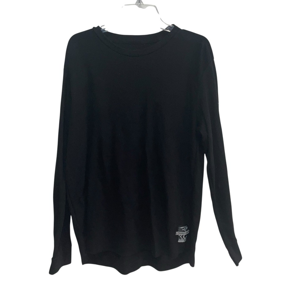 Ecko Unltd Black Long Sleeve T-Shirt Men's 2XL‎ Logo Patch Streetwear